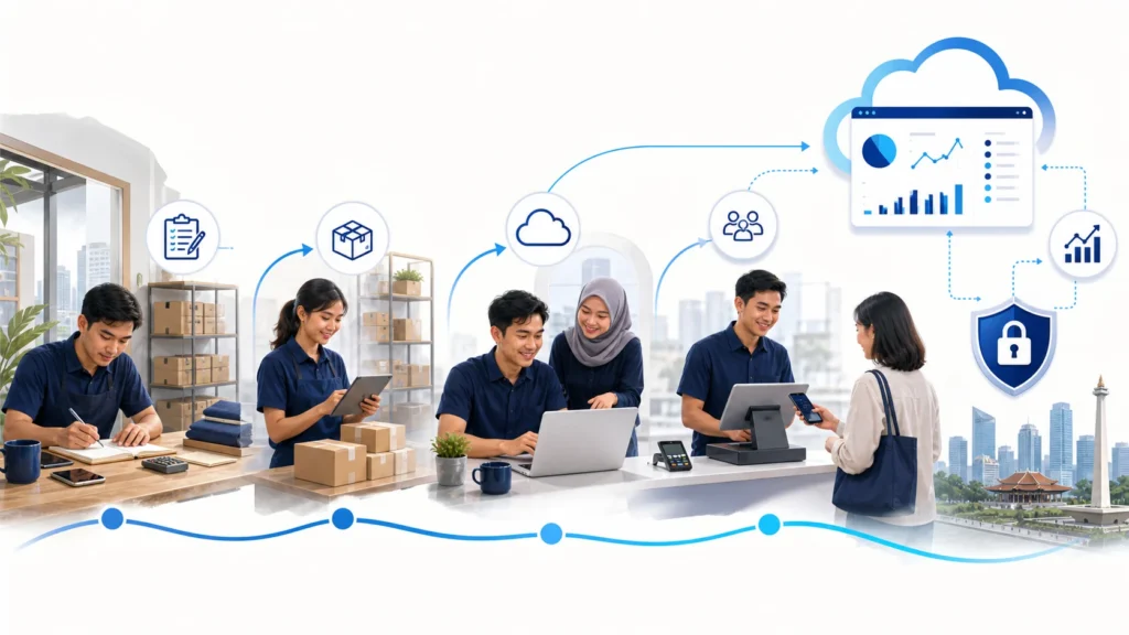 Tim UMKM menerapkan teknologi digital dari pencatatan hingga analitik bisnis